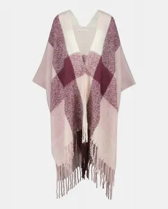 Женский пончо из полиэстера с принтом Southern Cotton, красный