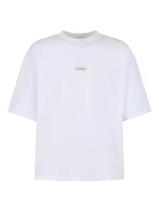 Футболка с вышитым логотипом Marni, белый