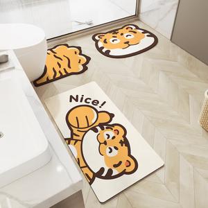 Dajiang Ковер 45х53 см для ванной/прихожей, антискользящий, впитывающий, набор из 3 предметов