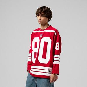 Мужская модная хоккейная джерси jerry rice scarlet san francisco 49ers maxxed out Mitchell & Ness