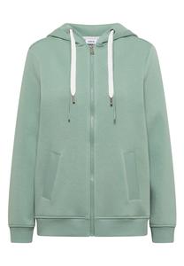 CECIL Худи на молнии в цвете Jade