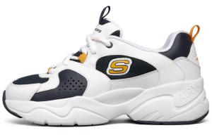 Кроссовки женские с низким верхом оранжевые/белые Skechers