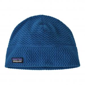 Patagonia Переработанный полиэстер жаккард флис Пряжа Переработанный полиэстер жаккард шерстяная мужская синяя шапка, Blue