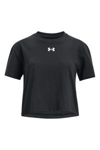 Черная футболка Sportstyle с короткими рукавами и логотипом Under Armour, черный