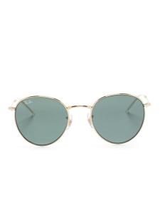 Ray-Ban солнцезащитные очки Round Reverse, золотой