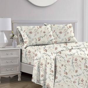 Роскошный комплект постельного белья премиум-класса «Лепестки» из ультрамягкого органического хлопка с принтом RT Design, мультиколор