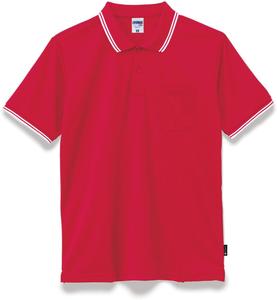 Футболка-поло LIFEMAX MS3121, унисекс, для взрослых, красный