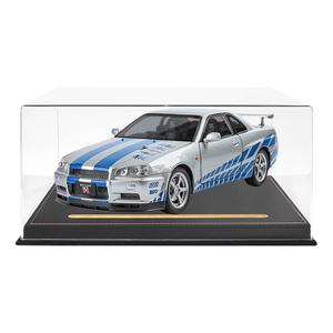 Собранные модели Skyline GTR-R34 в кожаных кейсах с интегрированным дисплеем TY MODELS