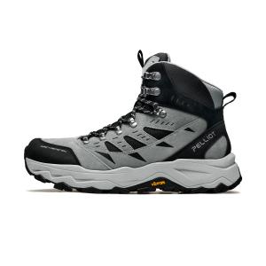 PELLIOT Устойчивые к скольжению, износостойкие дышащие высокие треккинговые ботинки женские Premium Grey/Obsidian Black, цвет Premium Grey/Obsidian Black