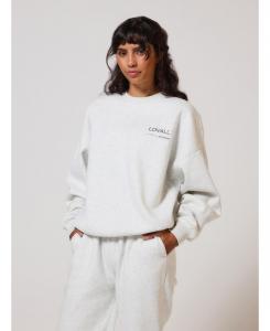 Женская органическая толстовка оверсайз ALL SZN, размер три LOVALL, Light grey marl