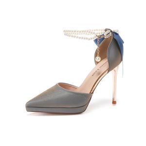 WEISHIBANGWEI Женские туфли на высоком каблуке синие, цвет Blue