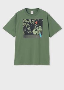 Футболка с надписью «Dreamscale Placement» Paul Smith, цвет Green 7