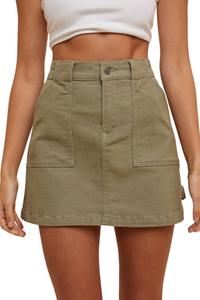 Грузовая джинсовая мини-юбка в оливковом цвете AnnieWear