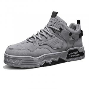 SHOUBA Мужские лоу-топ скейтборд кроссовки серые, цвет Gray