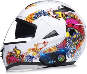 Шлем мотоциклетный BYGMW Bluetooth A S, черный