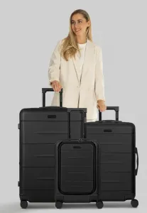 Набор из 4 рулонов london 3teilig mit dehnfalte, багажный комплект Police, Deep Black