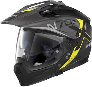 Шлем Nolan n70-2 x bungee n-com, Black Matt/Yellow