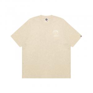 Футболка с вышитым логотипом A Bathing APE Aape, светло-коричневый