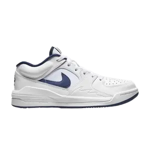 Кроссовки Air Jordan Wmns Jordan Stadium 90 White Midnight Navy, белый