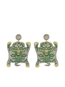 Серьги Bengal в форме тигра Begüm Khan, золотой