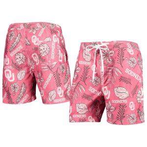 Мужские плавки с винтажным цветочным принтом Wes & Willy Crimson Oklahomaooners