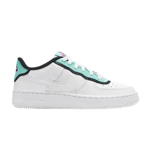 Кроссовки Nike Air Force 1 Low GS 'Double Layer - Aqua Black', белый