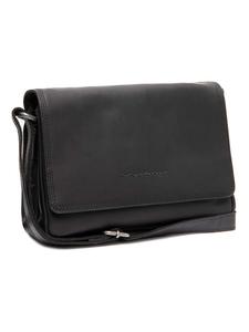 Сумка через плечо Forano из кожи, 23 см, черного цвета The Chesterfield Brand