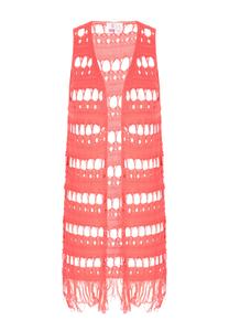 Вязаный жилет IZIA, коралл