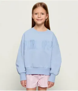 Толстовка loose fit Patrizia Pepe, небесно-голубой