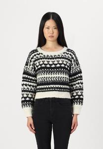 Джемпер ONLY ONLALAIA LIFE O NECK, Birch/Black/Sand