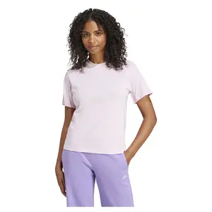 Футболка с коротким рукавом adidas Essentials Small Logo Cotton, розовый