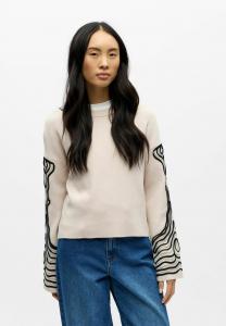 Толстовка Object BESTICKTER, Silver Gray/Beige