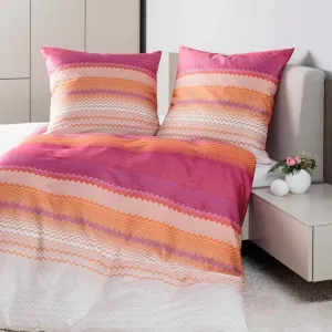 Комплект постельного белья Janine Design Mako-Satin 98120 moments цвет розовый коралловый размер 135x200+80x80 Original Janine