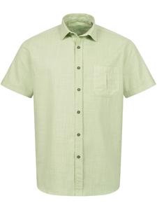 Рубашка на пуговицах классического кроя Indumentum, светло-зеленый