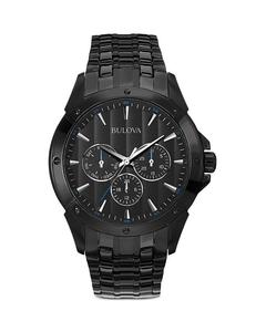 Классические часы Bulova, 43 мм, черный