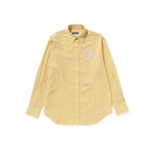 A BATHING APE Рубашка Bape College Yellow