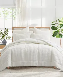 Комплект постельного белья Mills с вафельной текстурой, 2 предмета, 1/2 xl Levtex, cream