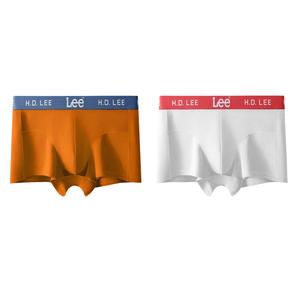 Мужские трусы 2 штуки в подарочной упаковке Lee, 2 Pack (оранжевый+белый)