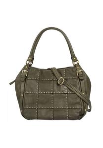 Шопер, натуральная кожа, сделано в Италии Samantha Look, зеленый