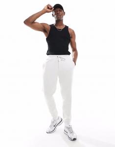 Спортивные брюки Polo Ralph Lauren с логотипом двойной вязки цвета каменно-мраморного цвета