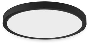 Светодиодный потолочный светильник Nettlife Bünde, черный - пластик - 22 x 3 x 22 см