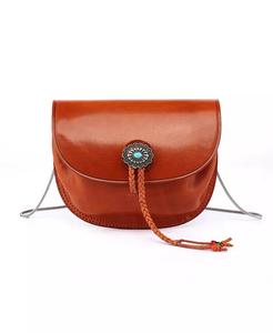 Женская сумка через плечо Garden Peony из натуральной кожи OLD TREND, черный