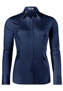 Блузка на пуговицах TAILLIERT STRETCH Vincenzo Boretti, синий