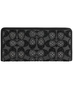 Тонкий кошелек Essential Crystal Signature Jacquard COACH, Silver/Black