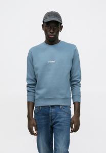Толстовка Jack & Jones JJESOHO CREW NECK, Blue Mirage/Blue-Grey