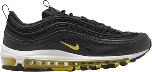 Кроссовки Air Max 97 'Black Opti Yellow', черный