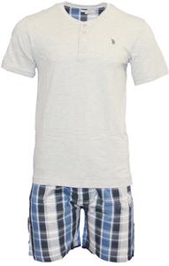 Пижама с короткими рукавами us polo assn синегоантрацитового цвета U.S. Polo Assn, синий