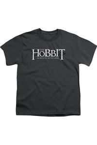 Футболка с коротким рукавом для детей с орнаментированным логотипом Hobbit Gildan, Charcoal