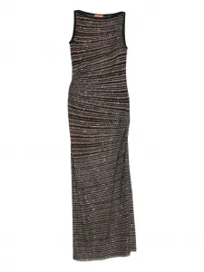 Макси-платье с отделкой из пайеток Missoni, коричневый