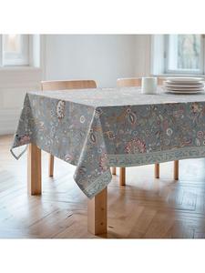 Mint Rugs Скатерть «Цветочная и тропическая Аяна» в серо-розово-зеленых тонах